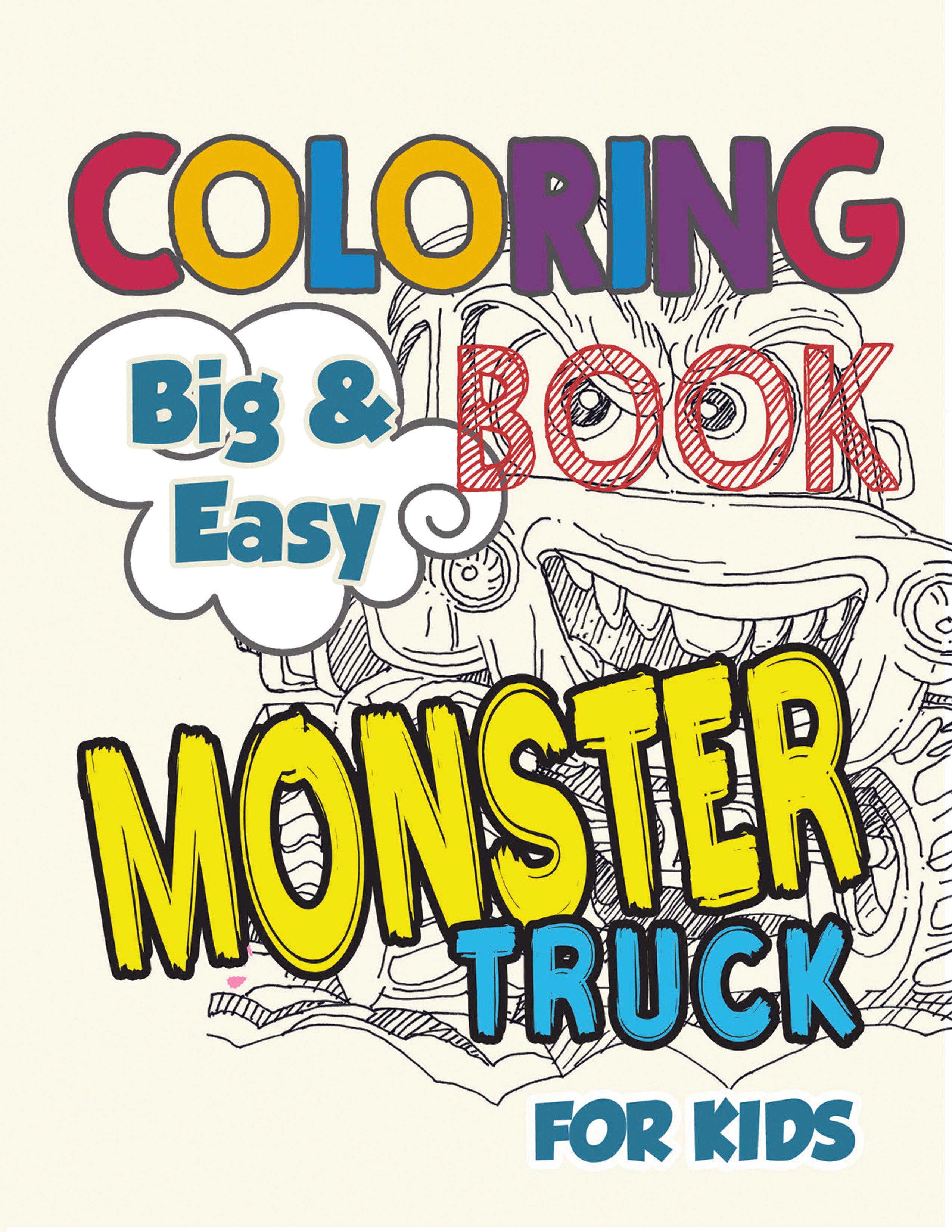 Big & Easy Coloring Book – Monster Truck for Kids