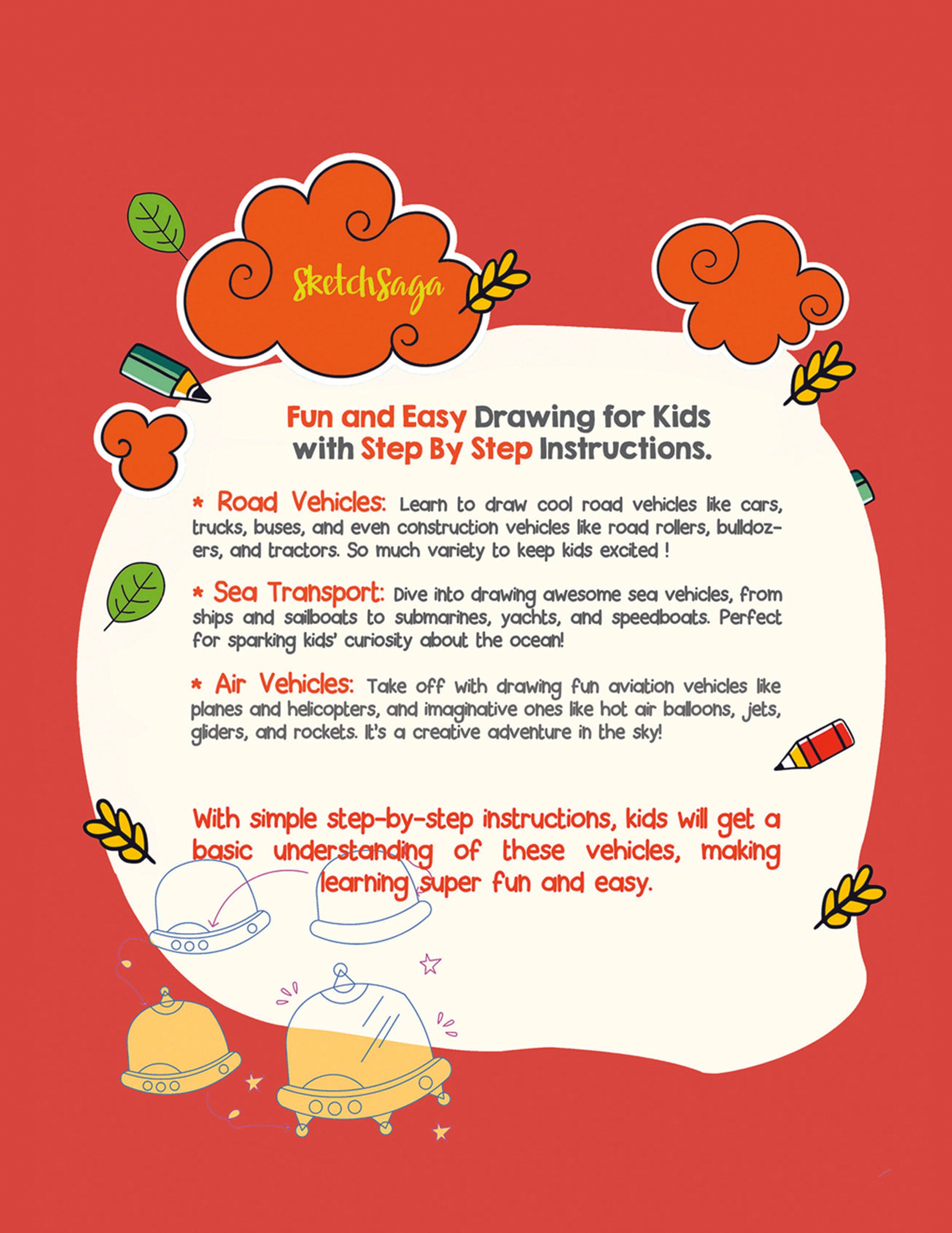 My First Big Book – How to Draw Vehicles for Kids