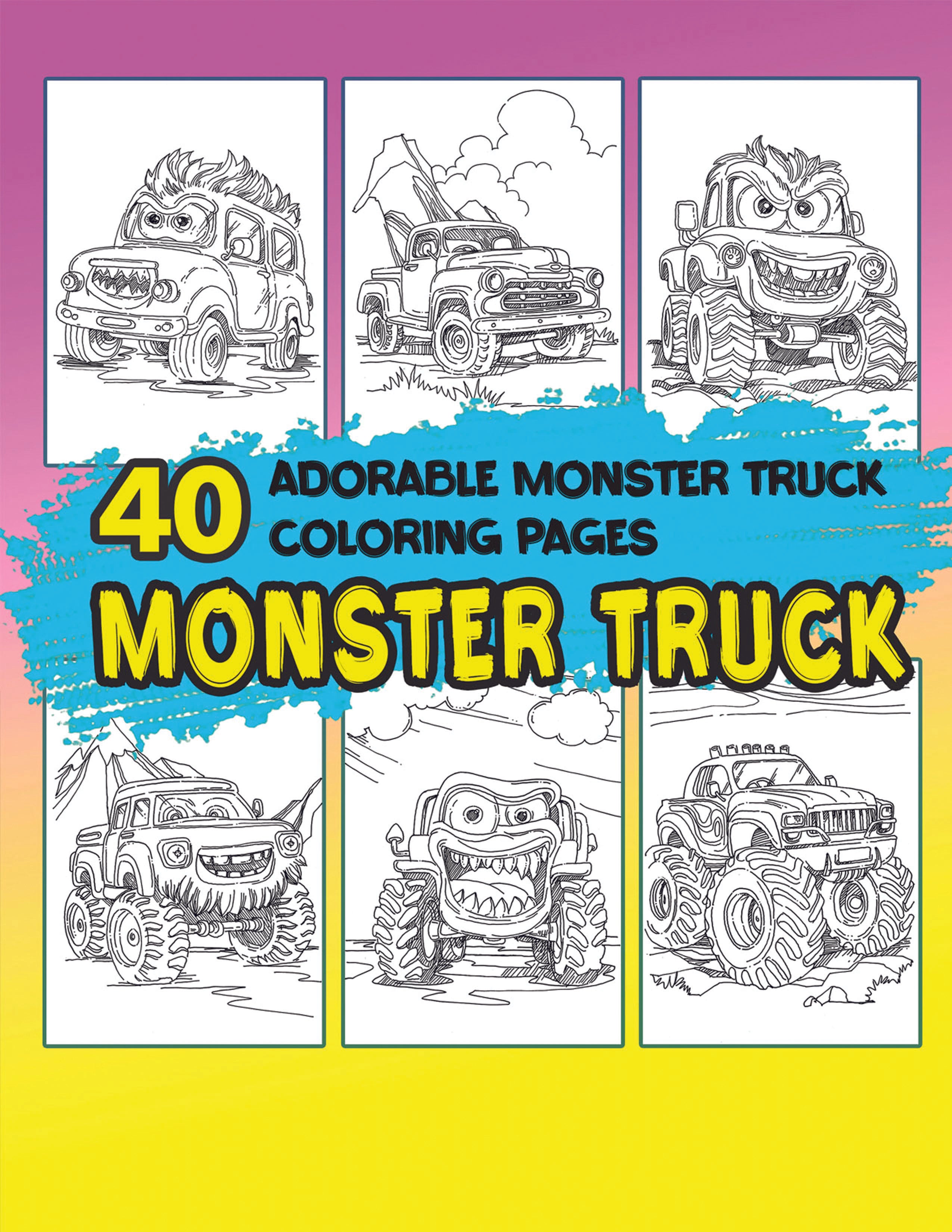 Big & Easy Coloring Book – Monster Truck for Kids